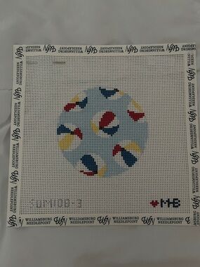 Williamsburg Needlepoint Beach Balls Round